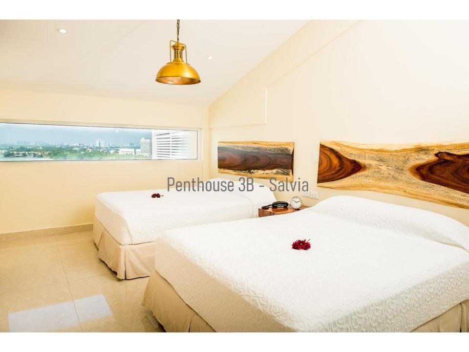2 Story Oceanfront Penthouses On Cancun Beach! Екстериор снимка